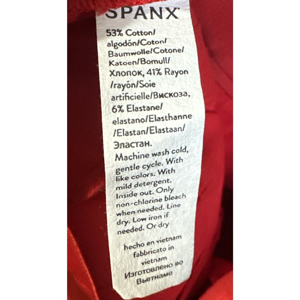 SPANX Wide Leg Pants in Bright Red - Picture 5 of 5